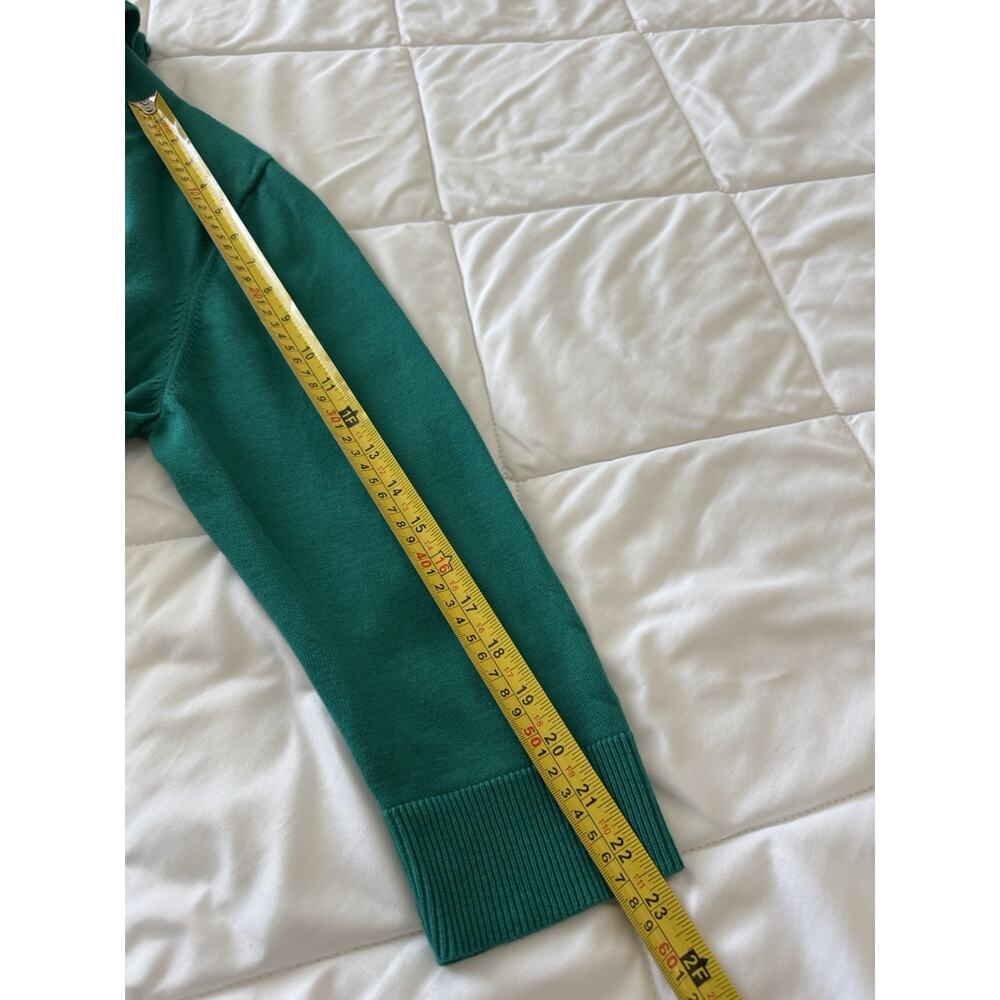 Ruby Rd Womens Size Xl Green Open Front Beaded Kn… - image 8